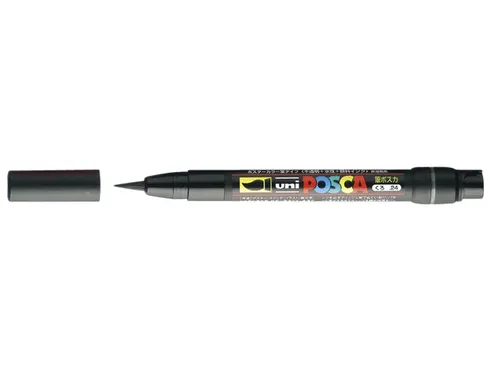 Brushverfstift Posca PCF350 Penseelpunt 1-10mm Zwart