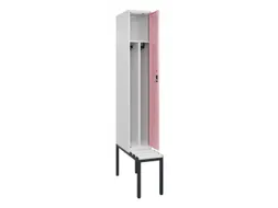 locker met bank,voor scheiding van kleding,HxBxD 2120x300x815mm,1vak