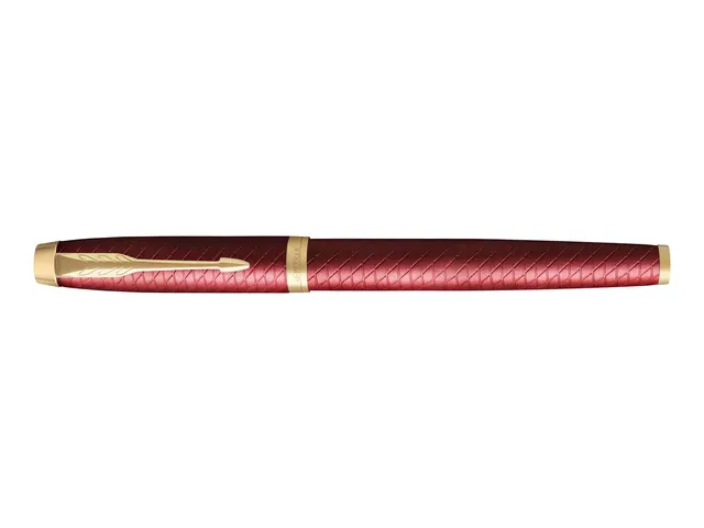 Rollerpen Parker IM Premium Red Lacquer GT Fijn Zwarte inkt