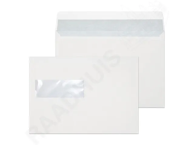dienstenvelop venster links Raadhuis 156x220mm EA5 wit strip 500 st