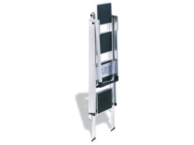 Veiligheids-vouwtrap Aluminium Platform 4treden H 920mm Rubberen Laag