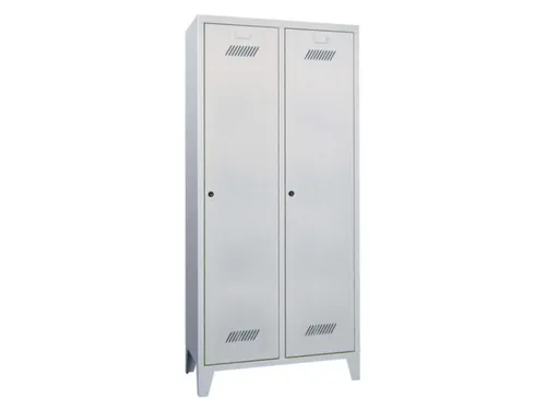 locker,HxBxD 1850x800x500mm,2vak,vak B 400mm,RAL7035,front RAL5012