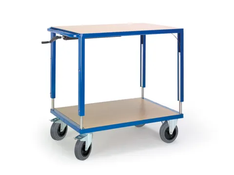 etagewagen,draagverm. 400kg,2xhouten plaat,laadvl. LxB 1090x700mm