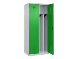locker voor scheiding van kleding,HxBxD 1850x800x500mm,2vak