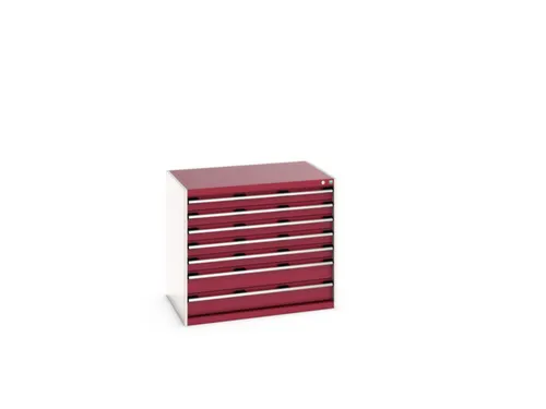 ladekast HxBxD 900x1050x750mm 7laden RAL7035 front RAL3004