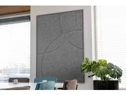 Acoustic Art GEO XL 160x120cm Grijs Akoestisch kunstwerk Geometrisch