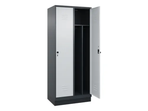 locker voor scheiding van kleding,HxBxD 1950x800x500mm,2vak