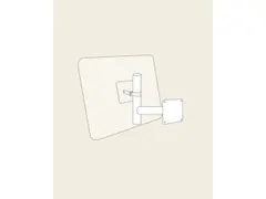 wandarm,v. verkeersspiegel,HxØ 400x76mm,vuurverzinkt