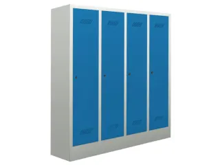 lockerkast v. kinderen,HxBxD 1600x1230x500mm,RAL7035,front RAL5012 - 2