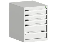 ladekast HxBxD 700x525x525mm 5laden romp RAL7035 front RAL7035