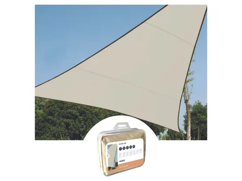 Zonnezeil Driehoek 3.6x3.6x3.6m Crème