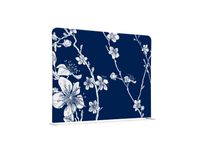 Scheidingswand Textiel 200x150cm Japanse Bloesem Blauw