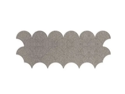 Akoestische PET-vilt Japanse Golf tegels donkergrijs 30x26cm 22 stuks