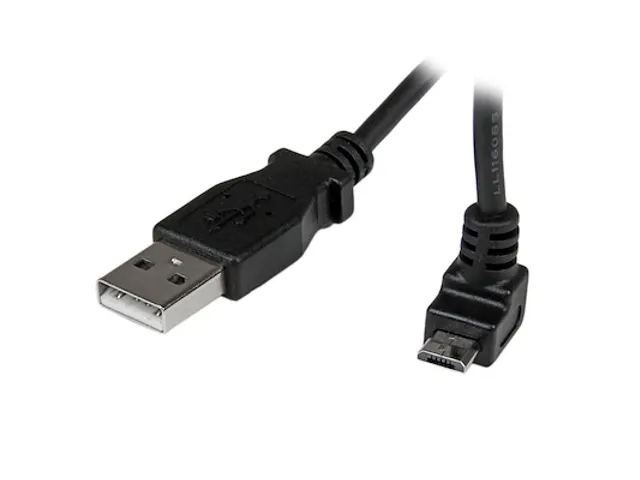 1m micro USB-kabel A-naar-micro-B met opwaartse hoek