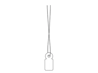 Herma 6919 Hanglabel 10x22mm Wit karton met Rood draad 1000 stuks - 4