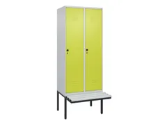 locker voor scheiding van kleding,HxBxD 2120x800x815mm,2vak