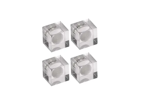 Neodymium kubusmagneet acryl 15x15x15mm 1,5 kg 4 stuks