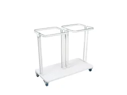 Afvalbak Combo 2x40 liter Wit Saekko Boy