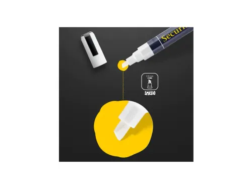 Krijtstift Securit SMA-510 schuin wit 2-6mm blister à 2 stuks