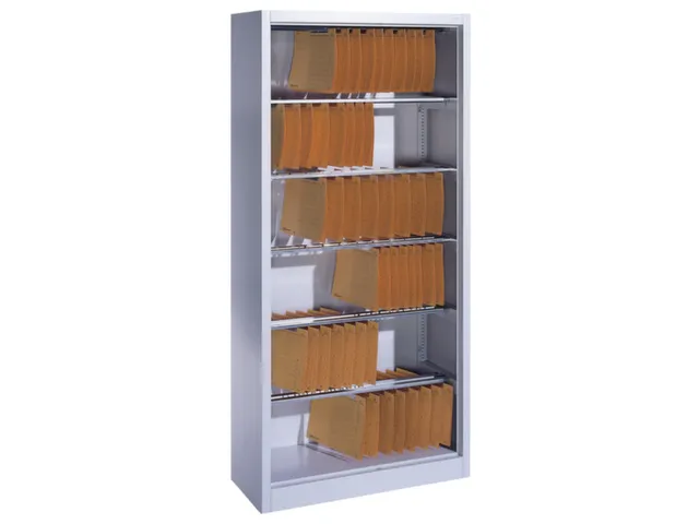 Stellingkast Hangmappen 1950x930x400mm 6 Hangmappenrails Ral7035