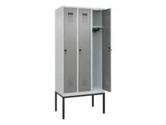 locker,HxBxD 2120x900x500mm,3vak,vak B 300mm,draaigrendel