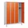 schoollocker,HxBxD 1630x1200x500mm,4vak,vak B 300mm,cil.-slot,voeten