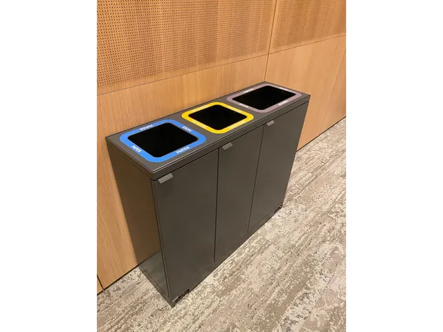 Bica 829 Afvalscheidingsunit 65+65+95 Liter Antraciet