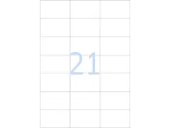 Etiketten universele labels A4 permanent 70x42,3mm Wit 2100 stuks