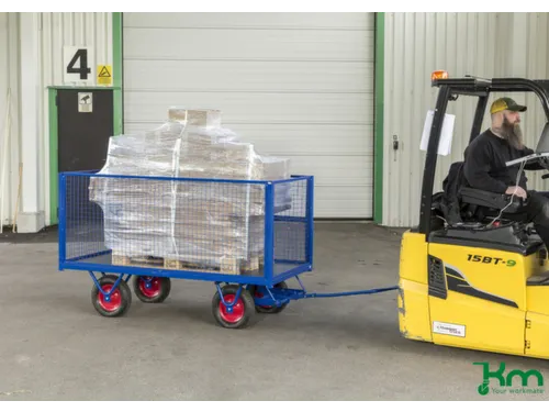handtrekwagen,draagverm. 1500kg,laadvl. LxB 2000x1000mm,Multiplexplaat