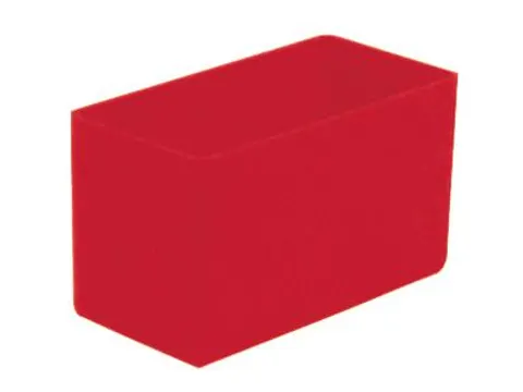 Inzetbak HxLxB 63x108x54mm Polystyreen Rood 50 stuks