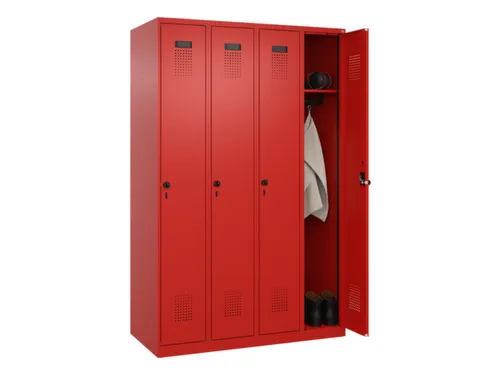 locker,HxBxD 1850x1200x500mm,4vak,vak B 300mm,draaigrendel