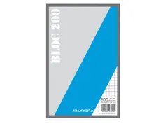 Kladblok Aurora 135x210mm ruit 5X5mm 200 vel 45gr