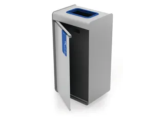 DURASORT Afvalbak sorteerunit 55L voor papier Grijs Blauw - 2