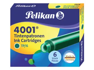 Inktpatroon Pelikan 4001 donkergroen 6 stuks - 1