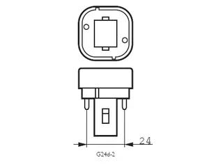 Ledlamp Philips CorePro G24D-2 2pin 6.9W 700lumen 3000K warm wit - 3