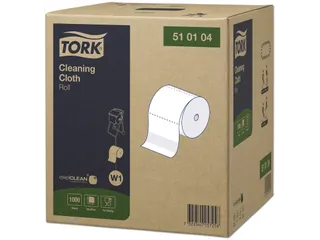 Reinigingsdoek Tork W1 herbruikbaar nonwoven 1000 vel wit 510104 - 2