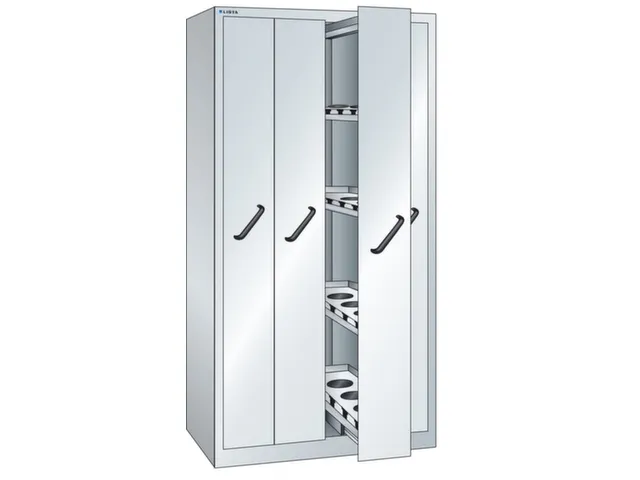 verticale kast,HxBxD 1950x1000x695mm,4uittrekwanden