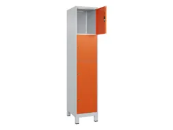lockerkast,HxBxD 1950x400x500mm,1x4vakken,vak B 400mm,cil.-slot,voeten