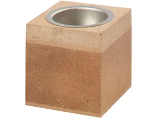 Waxinelichthouder Creativ Company 6x6x6cm MDF - 1