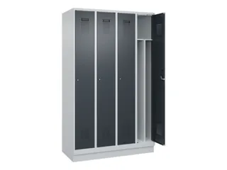 locker voor scheiding van kleding,HxBxD 1950x1200x500mm,4vak - 1