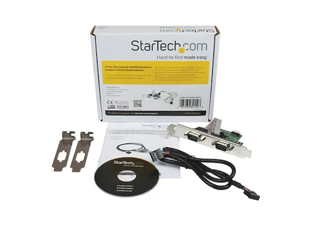 60cm Interne USB Moederbord naar 2-poort RS232 Seriële Adapter