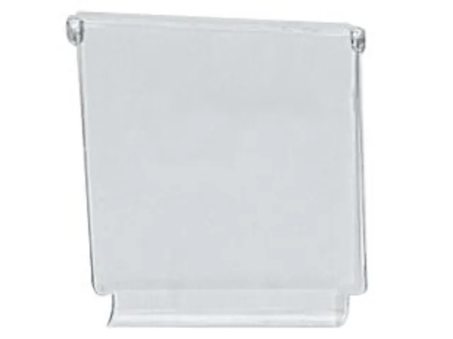 dwarsverdeler,v. stellingbak,HxB 83x93mm,Polystyreen,transparant