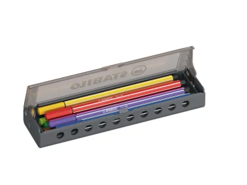 Viltstift STABILO Pen 68 Medium 1.0mm clickset à 10 kleuren