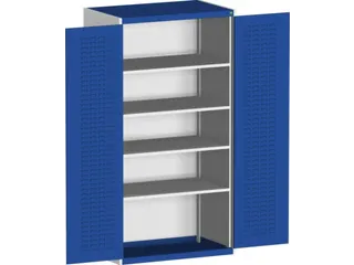 kast met sleufplaat,HxBxD 2000x1050x650mm,4xStalen bodem - 2