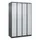 locker voor scheiding van kleding,HxBxD 1850x1200x500mm,4vak