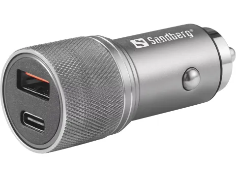 Sandberg Car Charger 1xQC3.0 en 1xUSB-C 48W Zwart