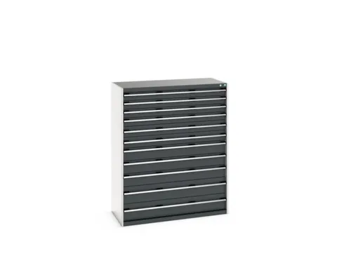 ladekast HxBxD 1600x1300x650mm 11laden RAL7035 front RAL7016