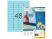 HERMA 4547 Gekleurde etiketten A4 45,7x21,2mm Blauw 4800 stuks
