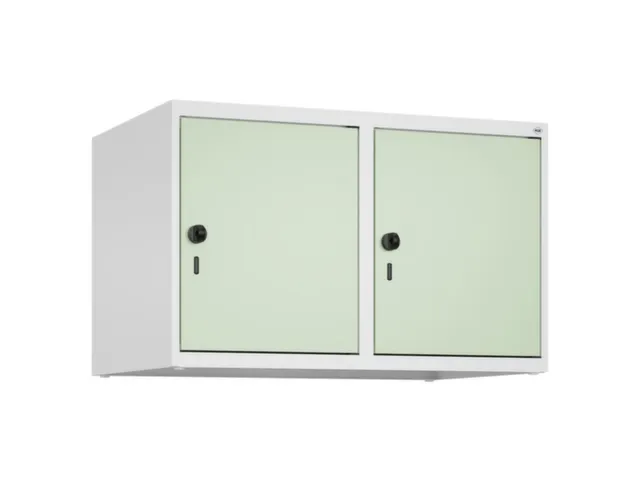 opzetkast,v. locker,2vak.,vak B 400mm,HxBxD 500x800x500mm,draaigrendel