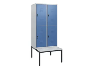 Dubbeldekse dekenkist,HxBxD 1950x800x815mm,2x2vak.,vak B 400mm - 1